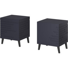 Cama Meble Bedside table NOVA 44x40x52 navy blue matt