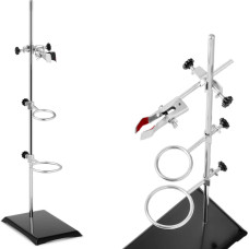 Steinberg Systems Statīvs Laboratorijas statīvs ar piederumiem 1 rokturis 2 gredzeni 50 mm 70 mm