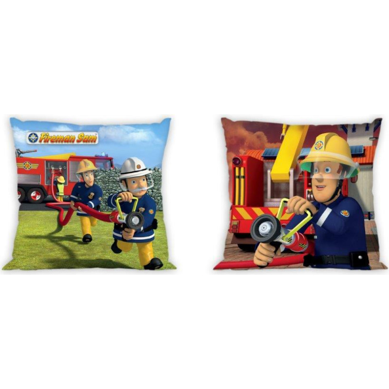 Kokvilnas spilvendrāna 40x40 Fireman Sam 2266 Fireman Sam abpusēja 012 bērniem Ugunsdzēsības dienests