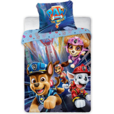 Kokvilnas gultas veļa 100x135 Paw Patrol Paw 2263 team zila spilvendrāna 40x60 bērnu gultai 23