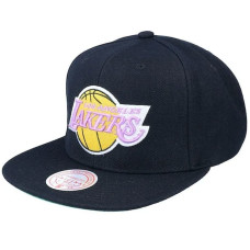 Mitchell & Ness NBA Los Angeles Lakers Top Spot Snapback Hwc Lakers Cap HHSS2976-LALYYPPPBLCK