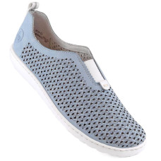 Rieker Comfortable openwork shoes W RKR653 blue