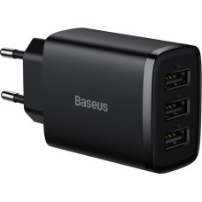 Baseus Kompaktais Lādētājs 3 x USB / 17w