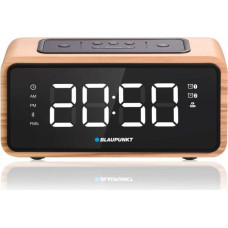 Blaupunkt CR65BT Bluetooth Radio Alarm Clock, light wood colour