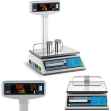 TEM Legalizētas cenas veikala svari EGE-LED RS232 3kg / 1g