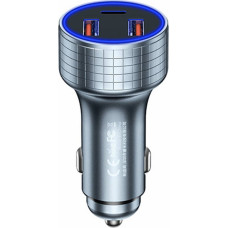 Car charger 2x USB, USB-C  Remax RCC327, 83W (tarnish)