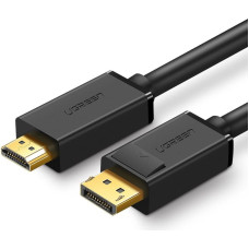 Ugreen Vienvirziena kabelis no DisplayPort uz HDMI 4K 30Hz 32 AWG 2 m melns
