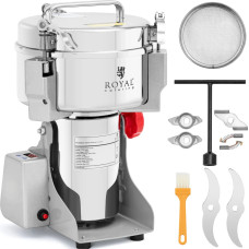 Royal Catering Profesionāla elektriskā dzirnaviņas garšvielām, kafijas garšaugiem, 1000 g, 3000 W