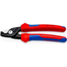 Knipex kabeļu griešanas šķēres 160 mm [95 12 160] ar pakāpienveida griešanas malām