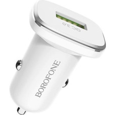 Borofone BZ12A automašīnas lādētājs USB | 3A | Quick Charge 3.0 balts