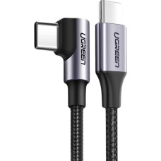 Ugreen USB Type C - USB Type C angled cable Power Delivery 60 W 20 V 3 A 2 m black and gray (US255 50125)