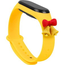 Fusion Xmas Bells siksniņa pulkstenim Xiaomi Mi Band 3 | 4 dzeltens