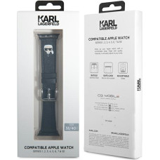 Karl Lagerfeld Karl Head PU Watch Strap for Apple Watch 38|40mm Black