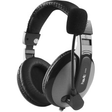 HAVIT wired headphones H139d on-ear with microphone steel-grey