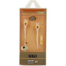 Earphones CASNI - CS-178 with microphone Yellow