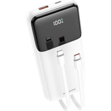 Borofone Power Bank 20000mAh BJ22A - USB - PD QC 3.0 22,5W with Type C and Lightning cables white