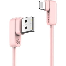 USAMS Kabel kątowy U-flow Lightning 1,2m 2A różowy|pink IPUSBCY03 (US-SJ165)