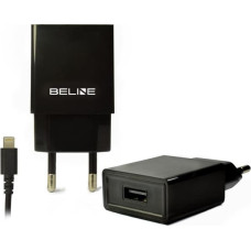 Beline Ład. siec. Beline 1xUSB + lightning 1A czarna|black iPhone 5|6|7|8|X