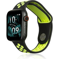 Beline pasek Apple Watch Sport Silicone 42|44|45|49mm czarno-limonkowy black|lime