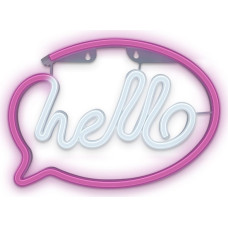 Forever Light Neon LED Light HELLO pink white Bat + USB FLNE15 Forever Light