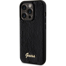Guess Sequin Script Logo Case for iPhone 14 Pro Max Black