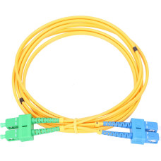 Extralink SC|UPC-SC|APC | Patchcord | PVC, Single mode, Duplex, G652D, 3mm, 0,5m