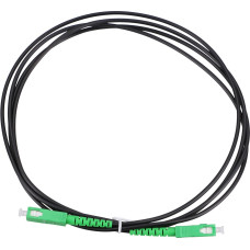 Extralink SC|APC-SC|APC Black | Patchcord | Single mode, Simplex, 3mm, 1m