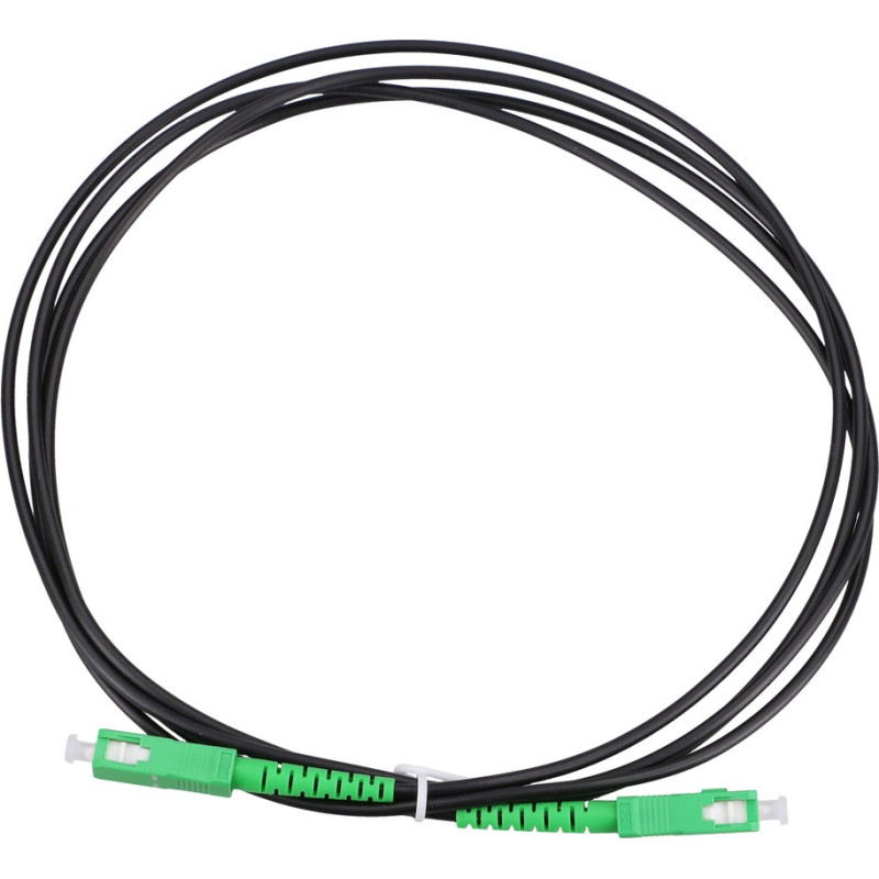 Extralink SC|APC-SC|APC Black | Patchcord | Single mode, Simplex, 3mm, 1m