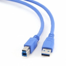 Kabelis Gembird USB Male - USB Male B 3.0 3m Blue