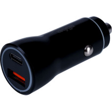 Akyga car charger AK-CH-16 36W USB-A + USB-C PD Quick Charge 3.0 5-12V | 1.5-3A black