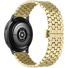 Beline pasek Watch 20mm Metal Honeycomb złoty |gold box