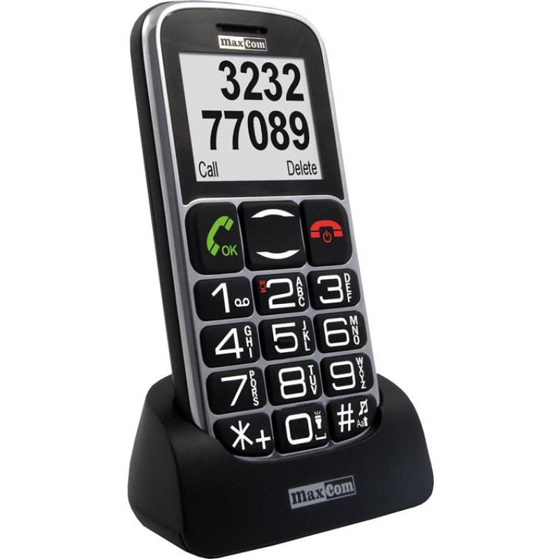 MaxCom MM462BB  Senior Phone GSM - Black-Silver