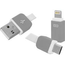 LTC PS USB - Iphone | MicroUSB 2-in-1 kabelis.