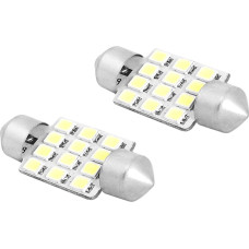 LTC LED spuldze 36 mm, 12x2835, 12V, auksti balta gaismas krāsa.