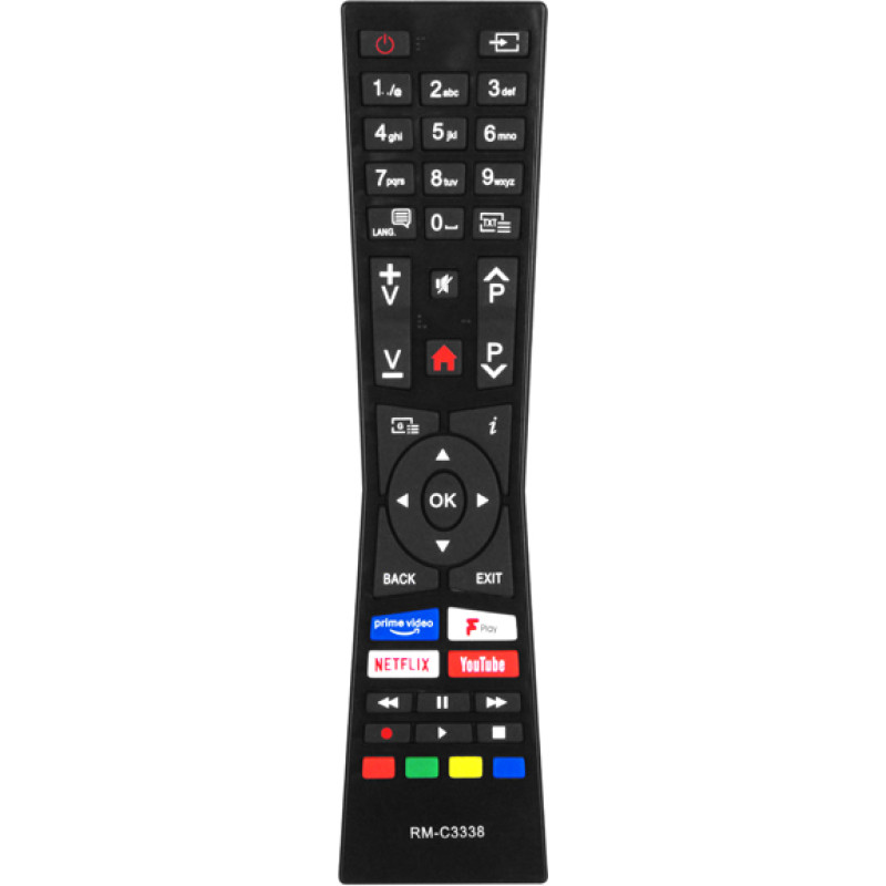Tālvadības pults LCD|LED TV JVC,VESTEL,HYUNDAI RM-C3338 NETFLIX,YOUTUBE,PRIME VIDEO