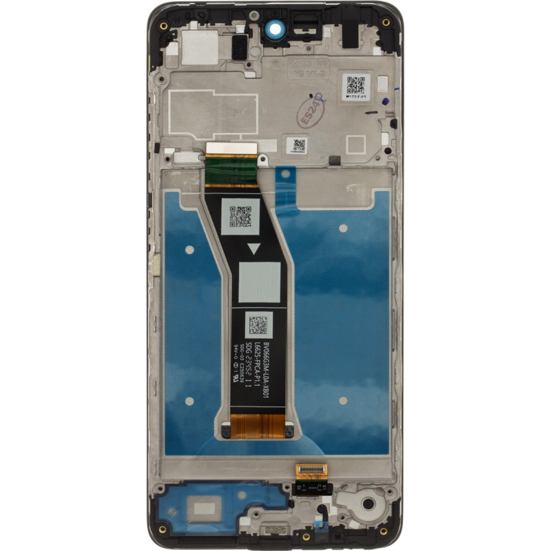 Motorola G04 LCD Display + Touch Unit + Front Cover Black (Service Pack)