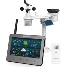 WIFI HD TFT Profesionālā laikapstākļu centra meteoroloģiskā stacija ar sensoru 7-in-1