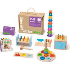 Izglītojošs Montessori Box Impacter Puzzle Šķirotājs 6in1 no 13 līdz 18 mēnešiem