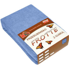 Frotē pieguļošs palags 80x200 zils 038 biezs 200g/m2