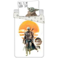 Kokvilnas gultas veļa 140x200 Star Wars 1025 Star Wars The Mandalorian 02 spilvendrāna 70x90