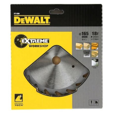 Dewalt-Akcesoria EXTREME ripzāģis koka griešanai 165x20x2,3mm, 18 zobi, DeWalt [DT1089-QZ]