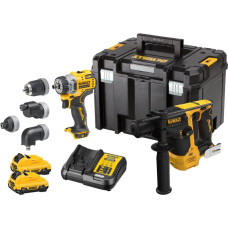 Dewalt-Maszyny akumulatoru komplekts DCH072+DCD703, 12V XR, Li-Ion 2x3.0Ah, DEWALT [DCK2101L2T-QW] čemodāns TSyes