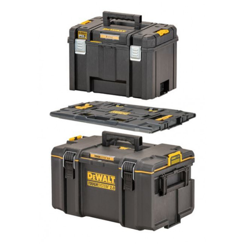 Dewalt-Akcesoria TStak VI instrumentu kastu komplekts + ToughSystem DS300 ar DEWALT adapteri [DWST08017-9]