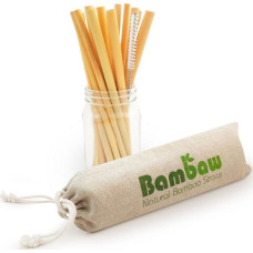 Bambaw ekologiczne słomki bambusowe wraz ze szczoteczką do czyszczenia, 14 cm x 12 sztuk (BAW04329)