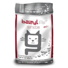 Bazyl Ag+ Super Premium Compact White - bentonite litter - 20 l