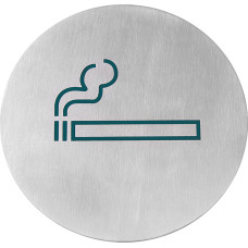 Hendi Pašlīmējoša informatīvā zīme SMĒĶĒTĀJIEM, nerūsējošais tērauds, diam. 160 mm - 663820