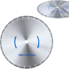 MSW Akmens griešanas ripzāģa asmens ar dimanta asmeni Dia. 400/25,4 mm