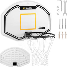 Gymrex Basketbola stīpa aizmugurē ar riņķi stiprināšanai pie sienas 61x91 cm