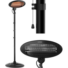 Uniprodo Radiatora apsildes lampas infrasarkanais sildītājs stāv 2000 W