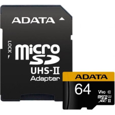 ADATA  
         
       MEMORY MICRO SDXC 64GB W/AD./AUSDX64GUII3CL10-CA1